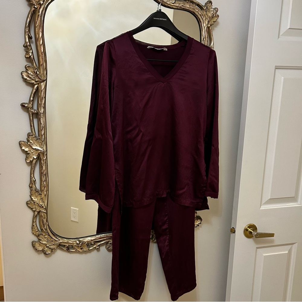The White Company pure silk Satin Pajama Set